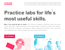 Tablet Screenshot of lifelabsnewyork.com